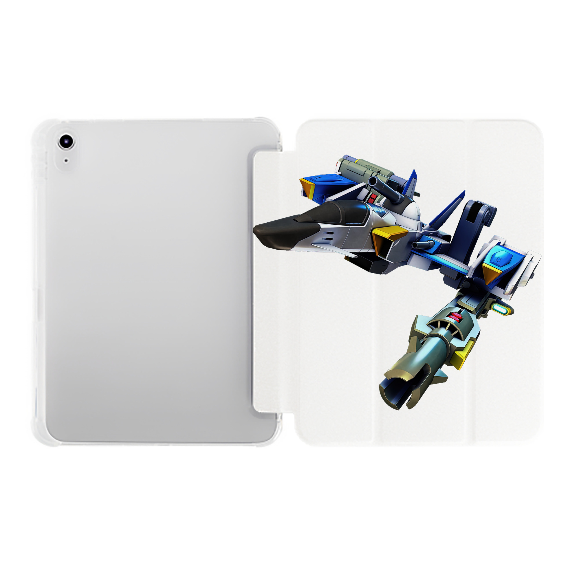 （画像用） 機動戦士ガンダム Mobile Suit Gundam IPad ケース ペン収納付き 三つ折りスタンド PUレザー×シリコン 対応機種9.5/10.5/10.9インチ